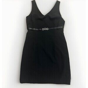 Rhinestone Classic Black Dress